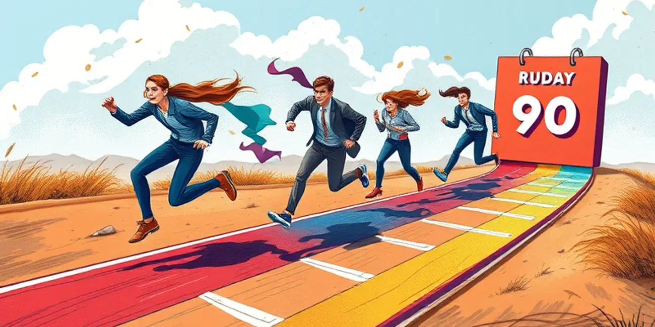 Break long-term goals into 90-day sprints