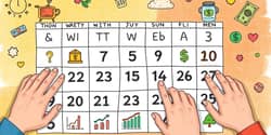 Designate days of the month for financial actions