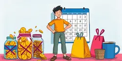 Practice “no spend” challenges to reset consumption
