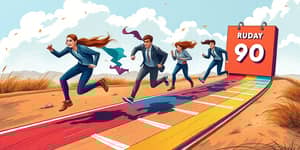 Break long-term goals into 90-day sprints