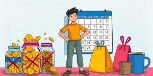 Practice “no spend” challenges to reset consumption