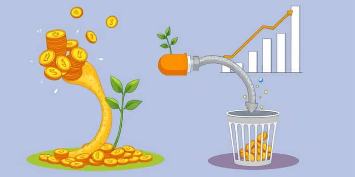Separate variable expenses into high-impact and low-value